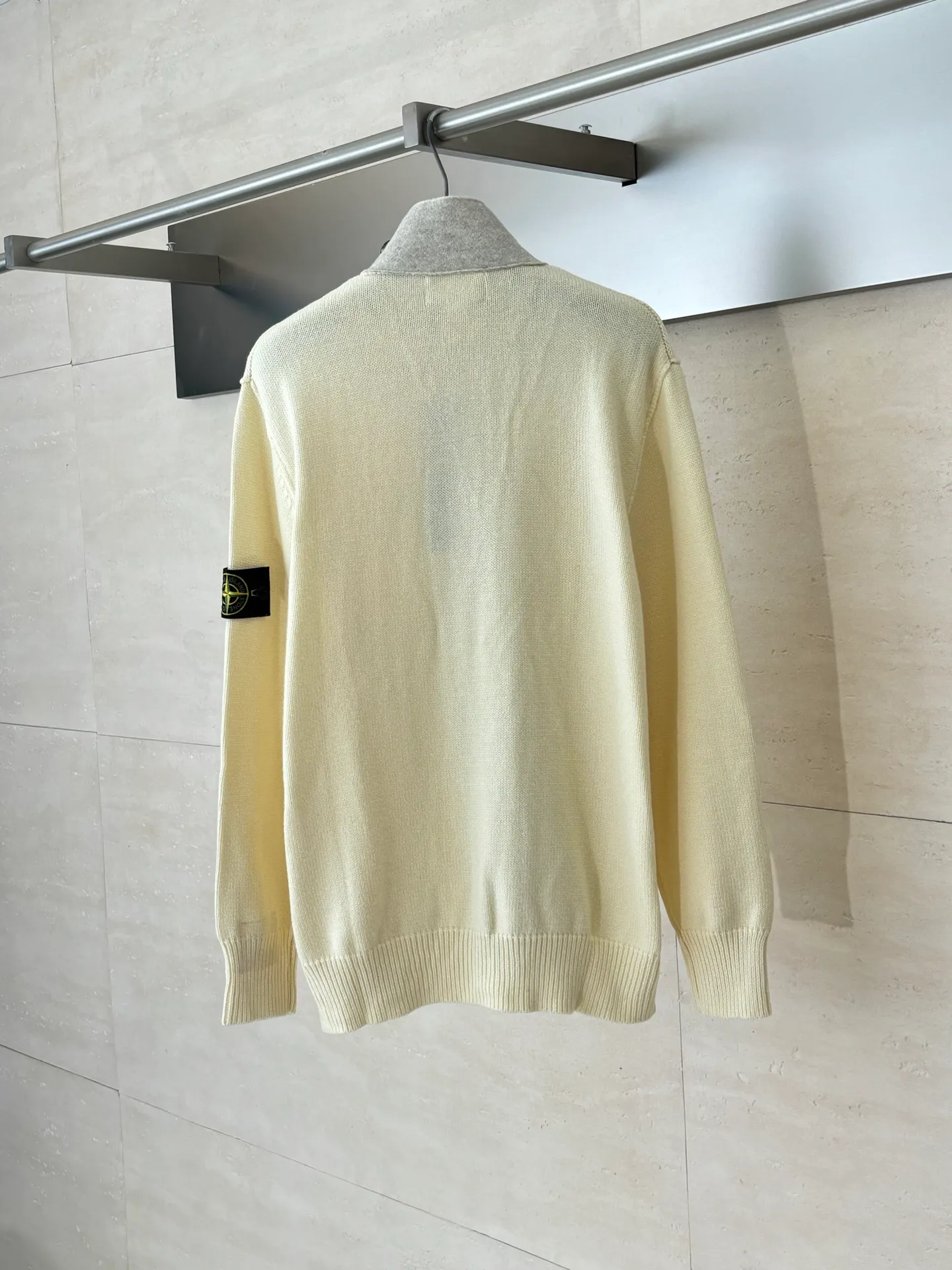 P610 Stone Island*/stone island wool knitted patchwork zipper cardigan jacket Size: S/M/L